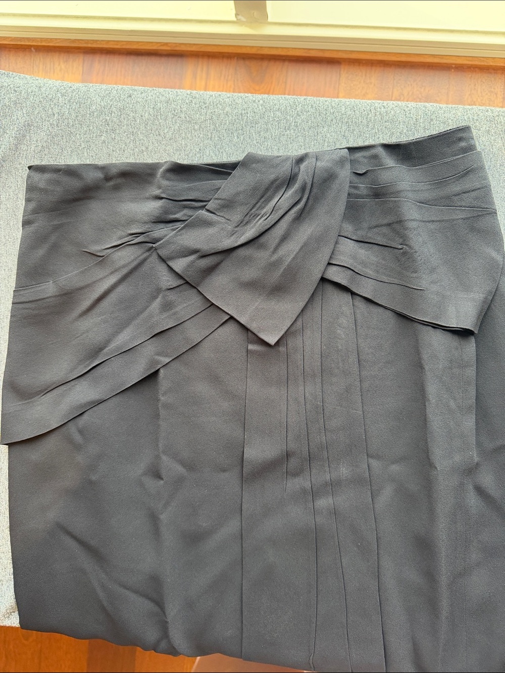 Prada Black Midi Tie-Waist Skirt